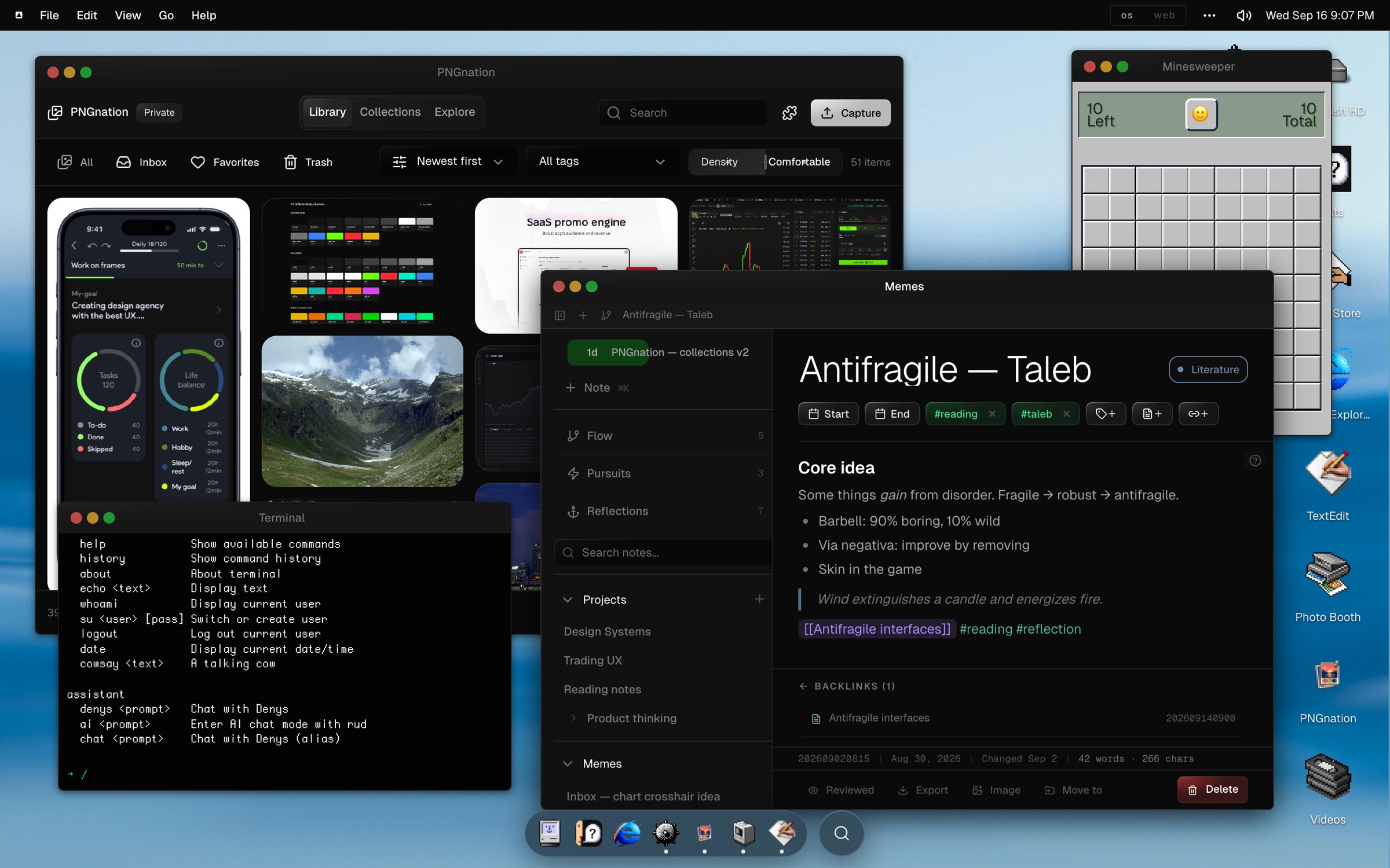 os.rudenkod.com · desktop, dock and windows